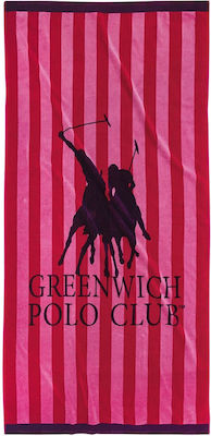 Prosoape de plajă Greenwich Polo Club cu dungi și logo 90x180cm, multicolor