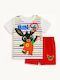 Disney Kids' Pajamas Summer Bing Red Bing
