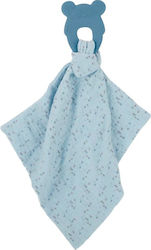 Lapidou Fabric Teething Silicone DouDou Blue