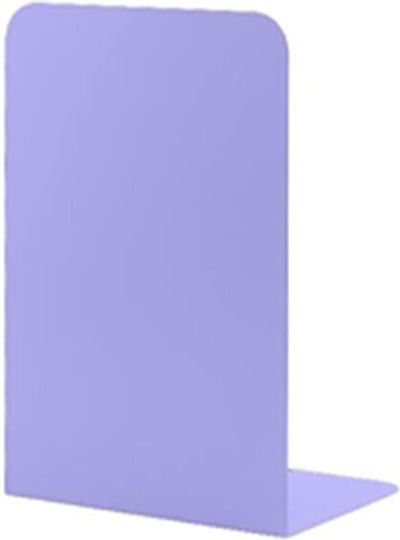 Metal Book End Holder in Purple Colour 13.5x9x21cm 2 Pieces