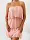 Ambie Pink Ruffle Dress