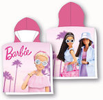 Dimcol Kids Beach Poncho Barbie Pink