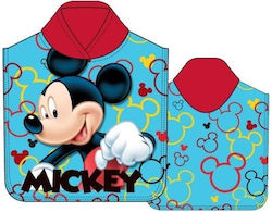 Dimcol Kinder Strandponcho Mickey Hellblau