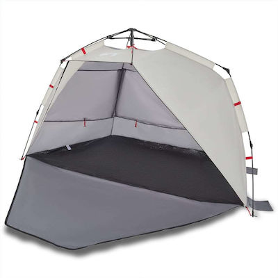 vidaXL Camping Tent Gray 3 Seasons for 3 People 370x180x116cm