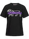 Cullaloe Women's Blouse Cotton Black/purple/white