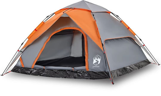 vidaXL Camping Tent Igloo Gray for 5 People