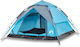 vidaXL Camping Tent Blue 3 Seasons for 4 People