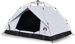 vidaXL Camping Tent White 3 Seasons for 2 People 360x135x105cm