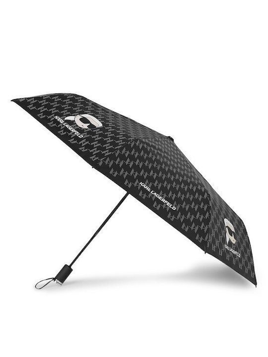 Karl Lagerfeld Umbrella Compact Black