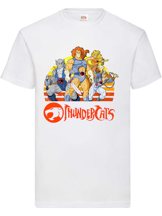 Fruit of the Loom Thundercats Μπλούζα Λευκή Βαμβακερή