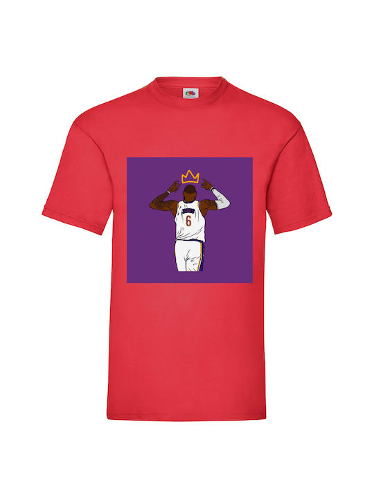 Fruit of the Loom Lebron James Nba Blouse Red Cotton