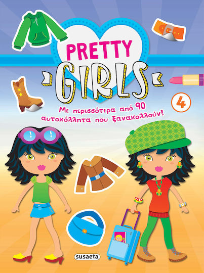 Pretty Girls 4, With more than 90 re-stickable stickers!