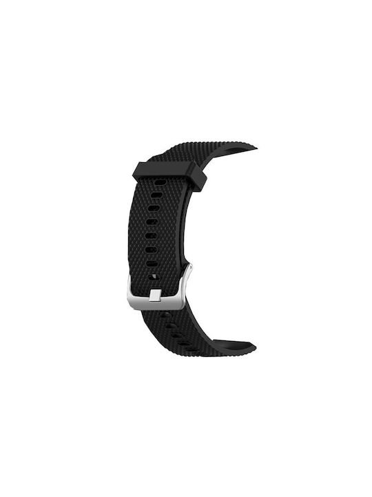 Tzevelion Gummi-Armband Schwarz 22mm