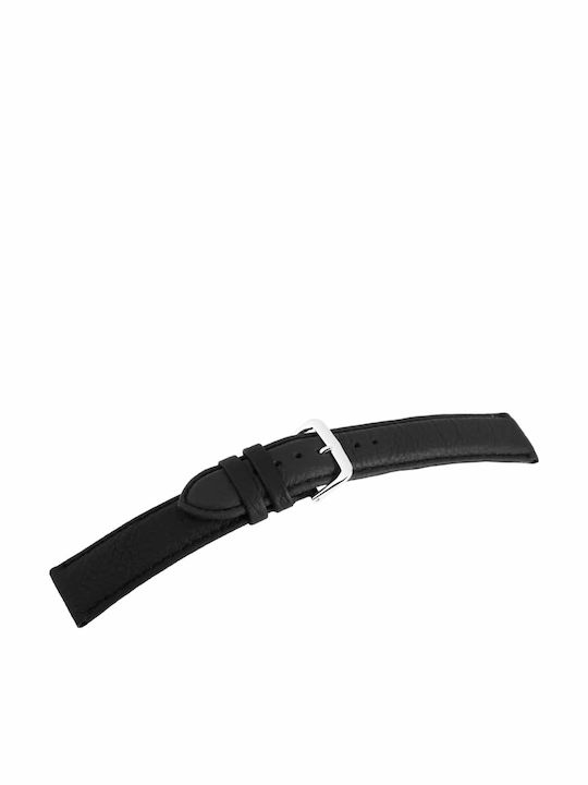 New Era Δερμάτινο Λουράκι Μαύρο 24mm