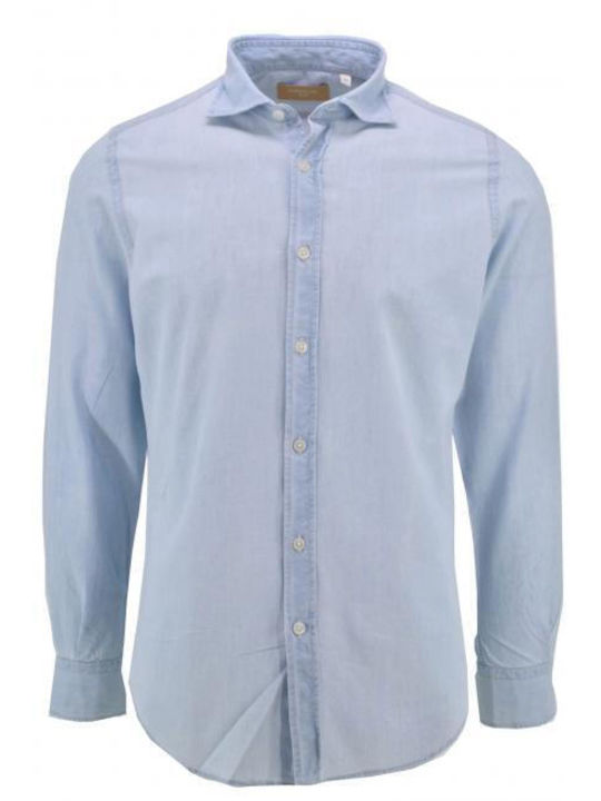 Portofiori Sabre Denim Herrenhemd Blau Portofiori Sabre Denim Herrenhemd Blau