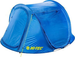 Hi-Tec Σκηνή Camping Pop Up Μπλε 3 Ατόμων