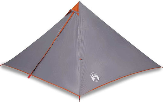 vidaXL Cort Tip Teepee Gri pentru 7 Persoane