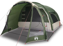 vidaXL Σκηνή Camping Τούνελ Πράσινη για 6 Άτομα 500x305x205εκ.