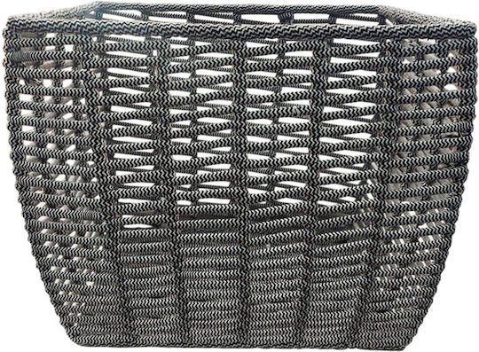 Mod8 Decorative Basket Fabric Black 41x32x32cm