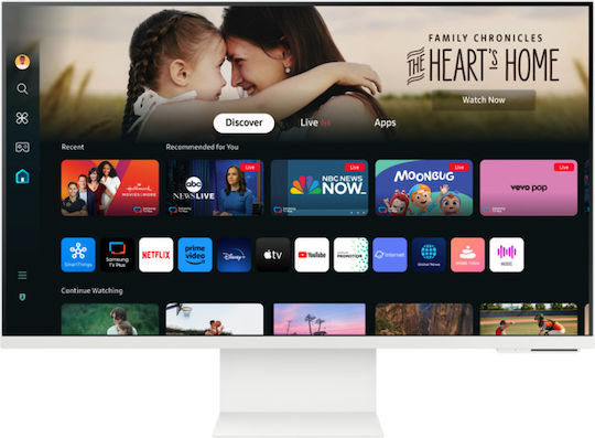 Samsung M80D VA HDR Smart Monitor 32" 4K 3840x2160 με Χρόνο Απόκρισης 4ms GTG Λευκό
