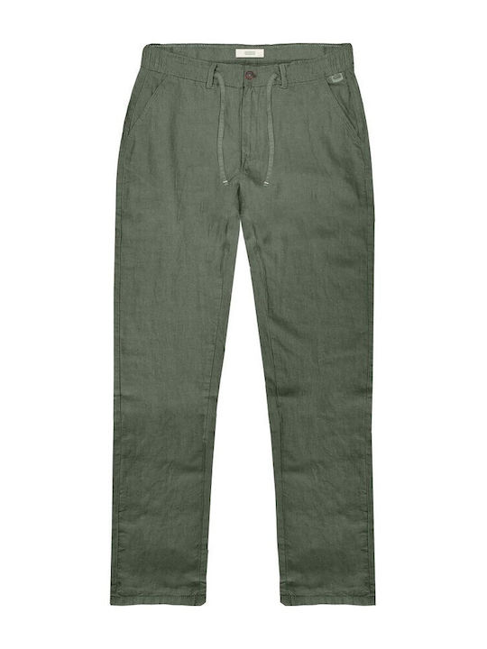 Rebase Ανδρικό Παντελόνι Relaxed Fit Χακί