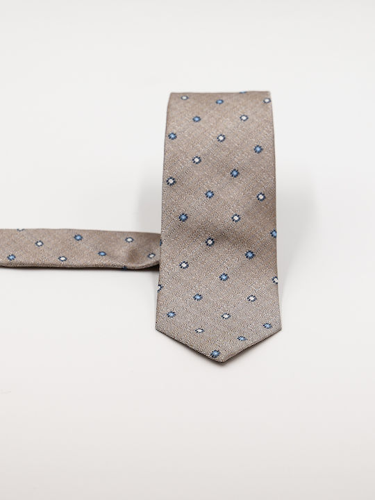 Venturi Herren Krawatte Gedruckt in Braun Farbe