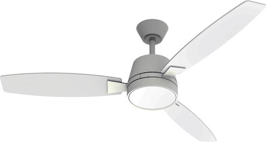 Lucas Ceiling Fan 132cm with Light Fixture White