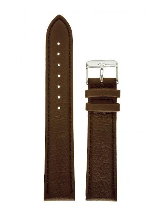 Leather Strap Tzevelion Art983 Brown 30mm