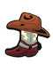 Cizme cowboy decorative Crocs maro