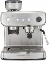 Breville Barista Max VCF126X Αυτόματη με Μύλο Άλεσης Ασημί