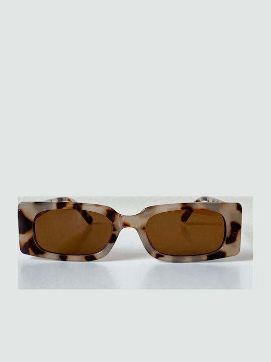 Looks Style Eyewear Sunglasses Brown with Acetate Frame & Brown Lens
