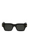 Kyme Unisex Ochelari de soare cu Negru Cadru și Negru Lentilă BOXY 01