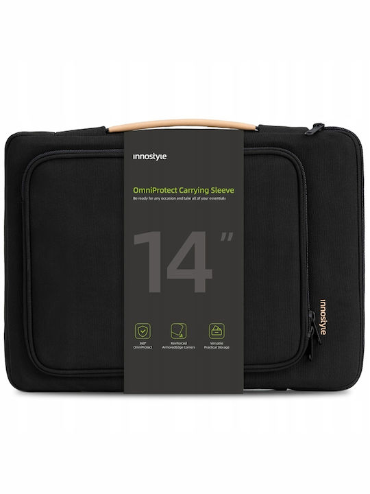 Innostyle Αδιάβροχη Θήκη για Laptop 14" σε Μαύρο χρώμα S114BLK-14