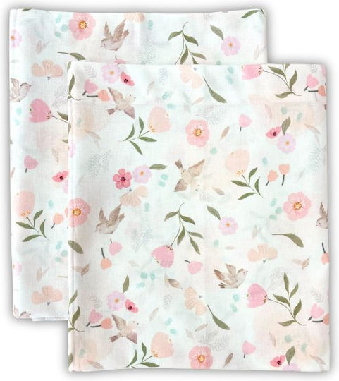 Tiny Toes Baby Sheets Set Cradle Cotton Multicolored 70x100cm 2pcs
