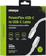 Samsung USB 2.0 Cable USB-C male - USB-C 60W Ασημί 2m ICC150ALSLV