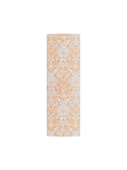 vidaXL Covor De exterior Rectangular Orange/white