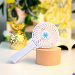 Mini Foldable Handheld Fan 3 Speeds 4w White