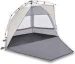 vidaXL Beach Tent 2 People Gray 135x105cm