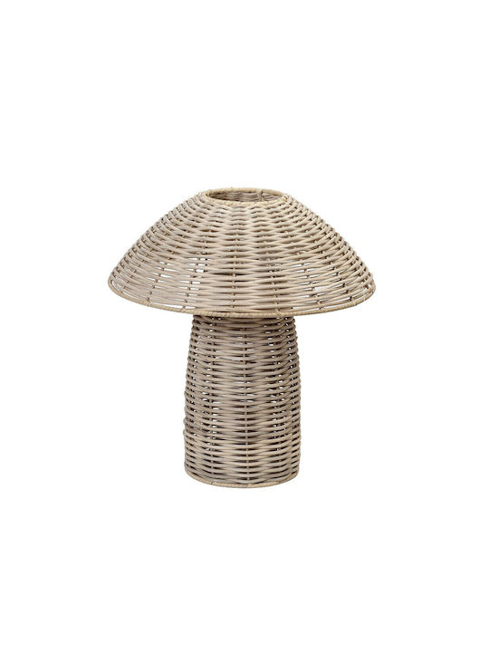 Espiel Tabletop Rattan Lantern Beige 32cm