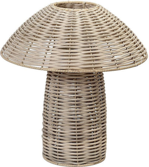 Espiel Pilz Laterne Rattan Beige 32x32x32cm 1Stück