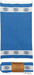 24home.gr Beach Towel Blue 180x90cm.