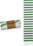 24home.gr Beach Towel Green 180x90cm.