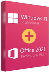 Microsoft Windows 11 Professional + Office 2021 Pro Plus 1 Licence Multi-language Ηλεκτρονική Άδεια Microsoft Windows 11 Professional + Office 2021 Pro Plus 1 Licence Multi-language Ηλεκτρονική Άδεια