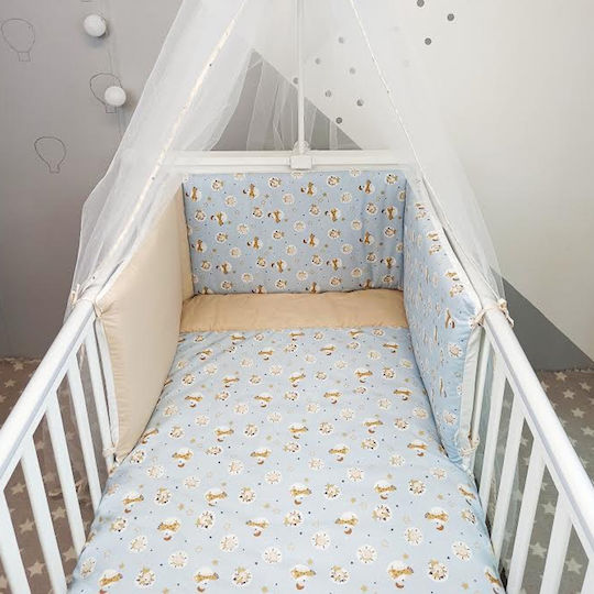 Baby Star Σετ Κούνιας Σιέλ 3τμχ