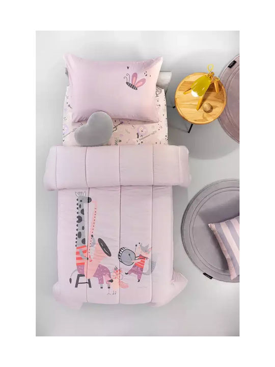 Saint Clair Παιδικό Κουβερλί Μονό Suede Lilac 160x220εκ.