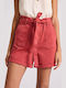 Women's Jean High-waisted Shorts Red