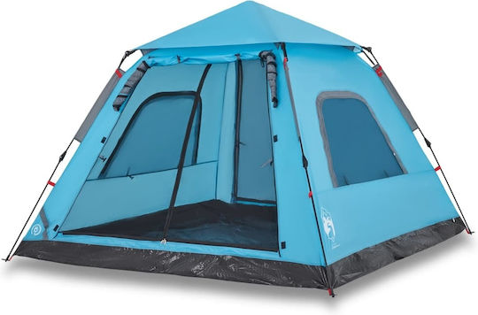 vidaXL Σκηνή Camping Μπλε για 5 Άτομα 235x235x155εκ.