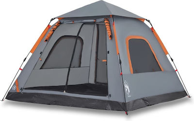 vidaXL Camping Tent Gray 3 Seasons for 5 People