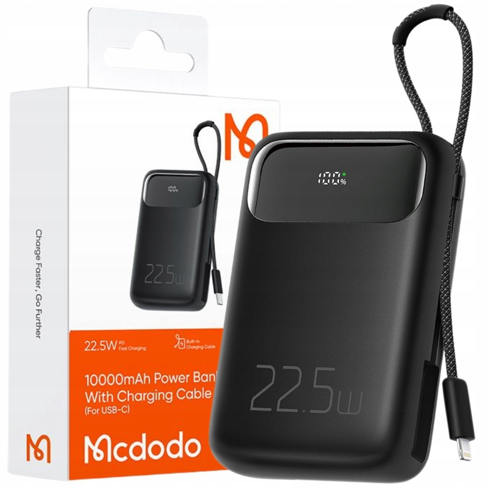 Power Bank Mcdodo MC-3253 10000mAh, 22.5W, for Light (black)
