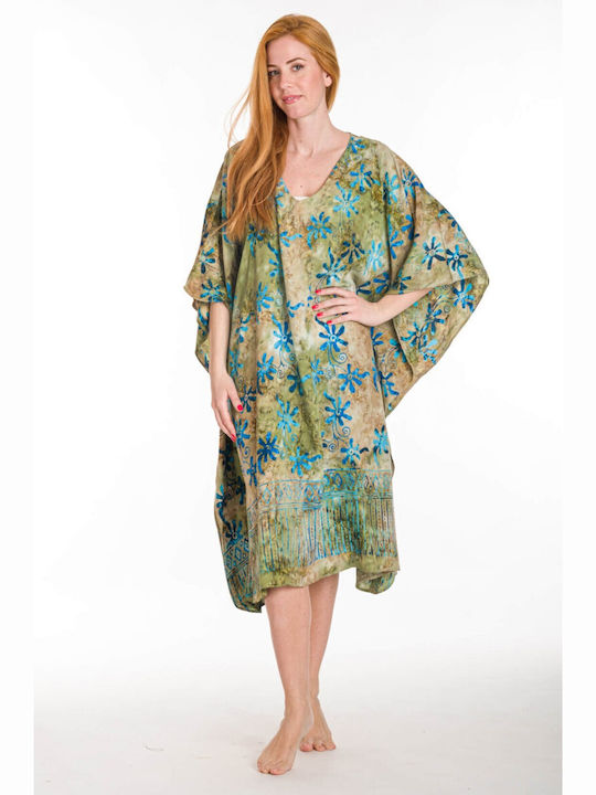 Rima Beachwear Women's Caftan Beachwear Chaki